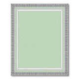 Ornate Green Frame Border Area Rug