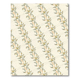 Yellow Floral Vine Sketch Area Rug