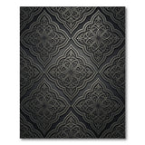 Intricate Grey Persian Damask Area Rug