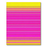 Vibrant Yellow-Pink Striped Area Rug