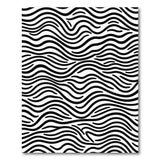 Abstract Area Black and White Wavy Black White Abstract Area Rug