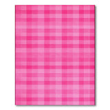 Pink Gingham Pink Gingham Checkered Area Rug