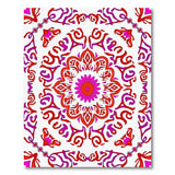 Ornate Pink Mandala Persian Pink Area Rug
