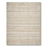 Beige Striped Distressed Vintage Area Rug