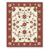 Traditional Persian Red Floral Persian Area Rug