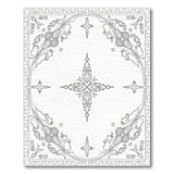 Ornate Black White Traditional Persian Black and White Area Rug