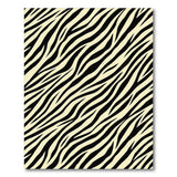 Abstract Area Black White Zebra Stripe Area Rug