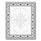 Black and White Ornate Black White Persian Mandala Area Rug