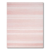 Pink Blush Pink Horizontal Stripe Area Rug