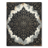 Ornate Mandala Distressed Vintage Area Rug