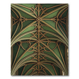 Gothic Emerald Vault Arch Area Rug