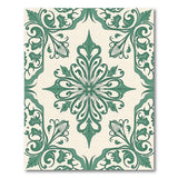 Traditional Persian Green Ornate Green Floral Medallion Area Rug