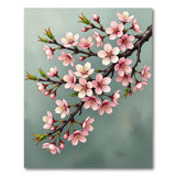 Cherry Blossom Branch Pink Area Rug