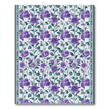 Purple Poppy Floral Vintage Area Rug