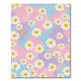Pastel Daisy Floral Area Rug