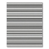 Horizontal Stripe Bold Black White Horizontal Stripe Area Rug