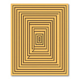 Golden Maze Labyrinth Area Rug