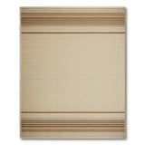 Southwestern Brown Tan Striped Woven Area Rug