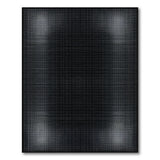 Modern Black White Dot Matrix Area Rug