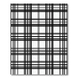 Black and White Black White Plaid Grid Area Rug