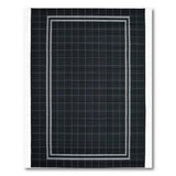 Geometric Modern Black White Geometric Grid Area Rug