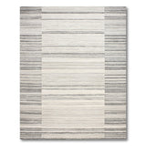 Geometric Modern Modern Grey Horizontal Stripe Area Rug