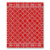 Red Heritage Tribal Lattice Area Rug