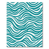 Teal Wave Coastal Area Rug