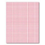Pink Checkered Washable Area Rug