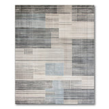 Modern Geometric Grey Block Geometric Modern Area Rug