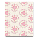 Vintage Pink Floral Mandala Area Rug