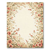 Elegant Floral Vintage Cream Area Rug