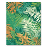Vibrant Palm Frond Area Rug
