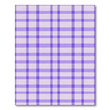Purple Gingham Plaid Area Rug