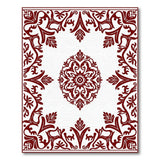 Elegant Red Persian Medallion Traditional Persian Area Rug