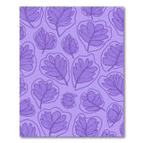 Purple Monstera Leaf Outline Area Rug