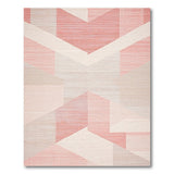 Modern Geometric Pink Area Rug