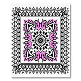 Pink Pink Mandala Persian Area Rug