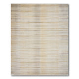 Beige Neutral Striped Geometric Woven Rug
