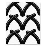 Bold Black Chevron Geometric Area Rug