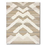 Neutral Chevron Geometric Area Rug
