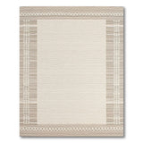 Beige Coastal Border Area Rug