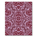 Ornate Purple Floral Persian Area Rug