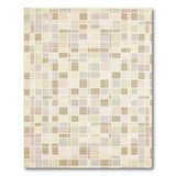 Pastel Geometric Squares Beige Neutral Area Rug