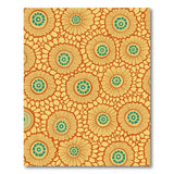 Vibrant Orange Sunflower Pattern Area Rug