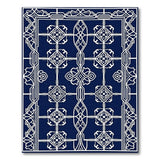 Navy Blue Intricate Traditional Persian Area Rug