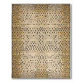 Gold Leopard Print Area Rug