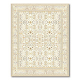 Ivory Beige Traditional Persian Area Rug