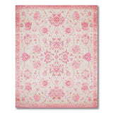 Pink Floral Persian Pink Area Rug