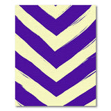 Purple Chevron Stripe Area Rug